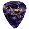 Fender 351 Shape Heavy 12 Pack Picks  - Premium Celluloid Purple Moto
