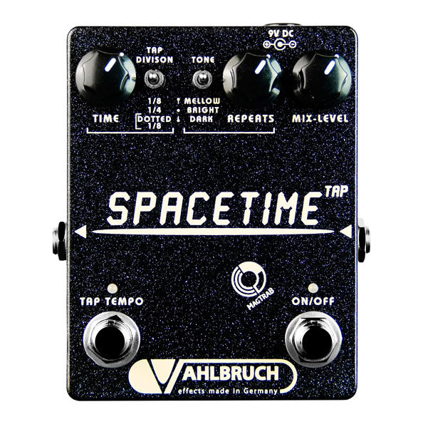 Vahlbruch FX SpaceTime Tap Black Delay/Echo Pedal with tap tempo