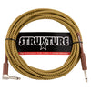 Strukture SC186TWR Straight to Angle Instrument Cable - Vintage Tweed - 18.6 ft.