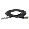 Hosa - HSX-001.5 - 1.5 ft Pro Balanced Interconnect Cable - REAN 1/4 in TRS Male to XLR Male