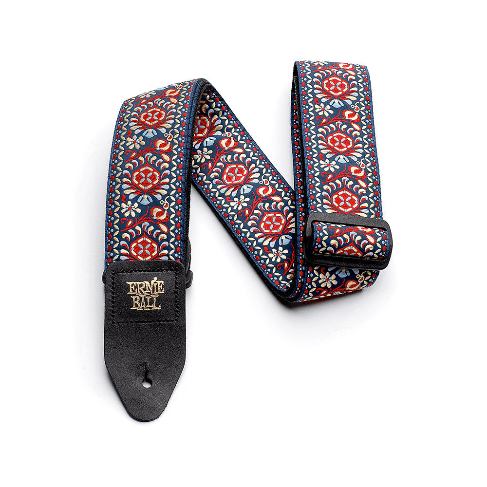 Ernie Ball P04091 Jacquard Design Polypro 2 in. Guitar Strap - Royal Bloom - Bananas at Large®