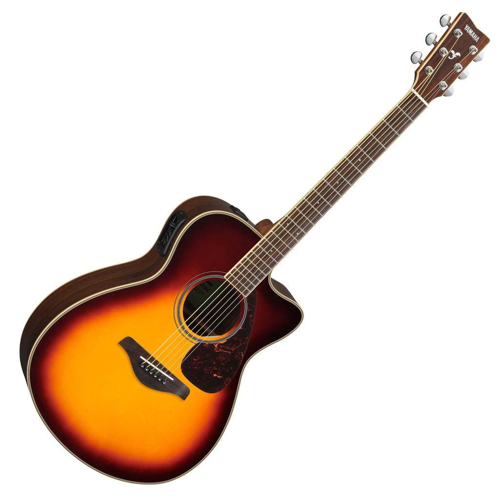 Yamaha FSX830C Small Body Acoustic Electric Guitar Brown Sunburst