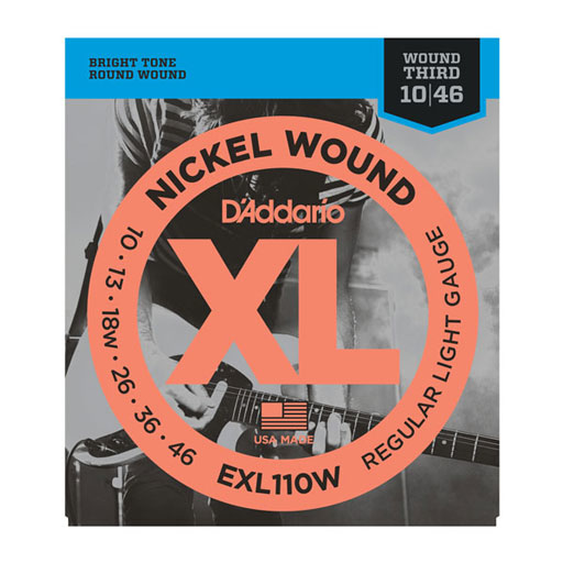 DAddario EXL110W Electric Guitar Nickel Wound Strings Regular Light 10-46 - Bananas At Large®