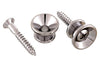 All Parts Chrome Strap Buttons with screws