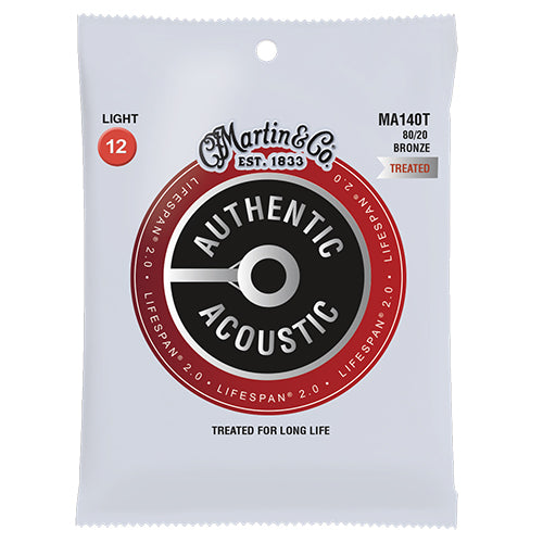 Martin MA540T Authentic Treated Light 92/8 Phosphor Bronze Acoustic Guitar Strings - Bananas at Large®