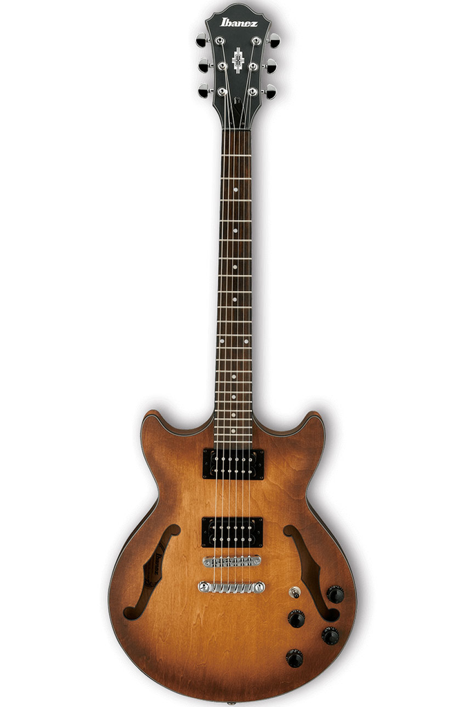 Ibanez AM73B Artcore Series Hollow Body Electric Guitar - Tobacco Flat - Bananas at Large