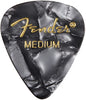 Fender 351 Medium 12 Pack Picks - Black Moto