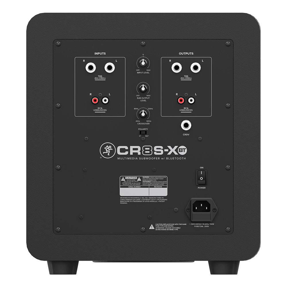 Mackie CR8S-XBT Multimedia Subwoofer with Bluetooth  and CRDV - 8 in.
