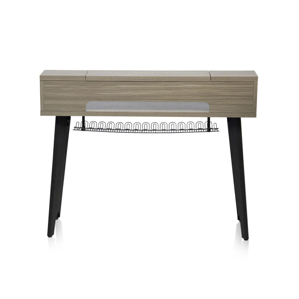 Gator Elite Furniture Series 61-Note Keyboard Table in Driftwood Grey Finish