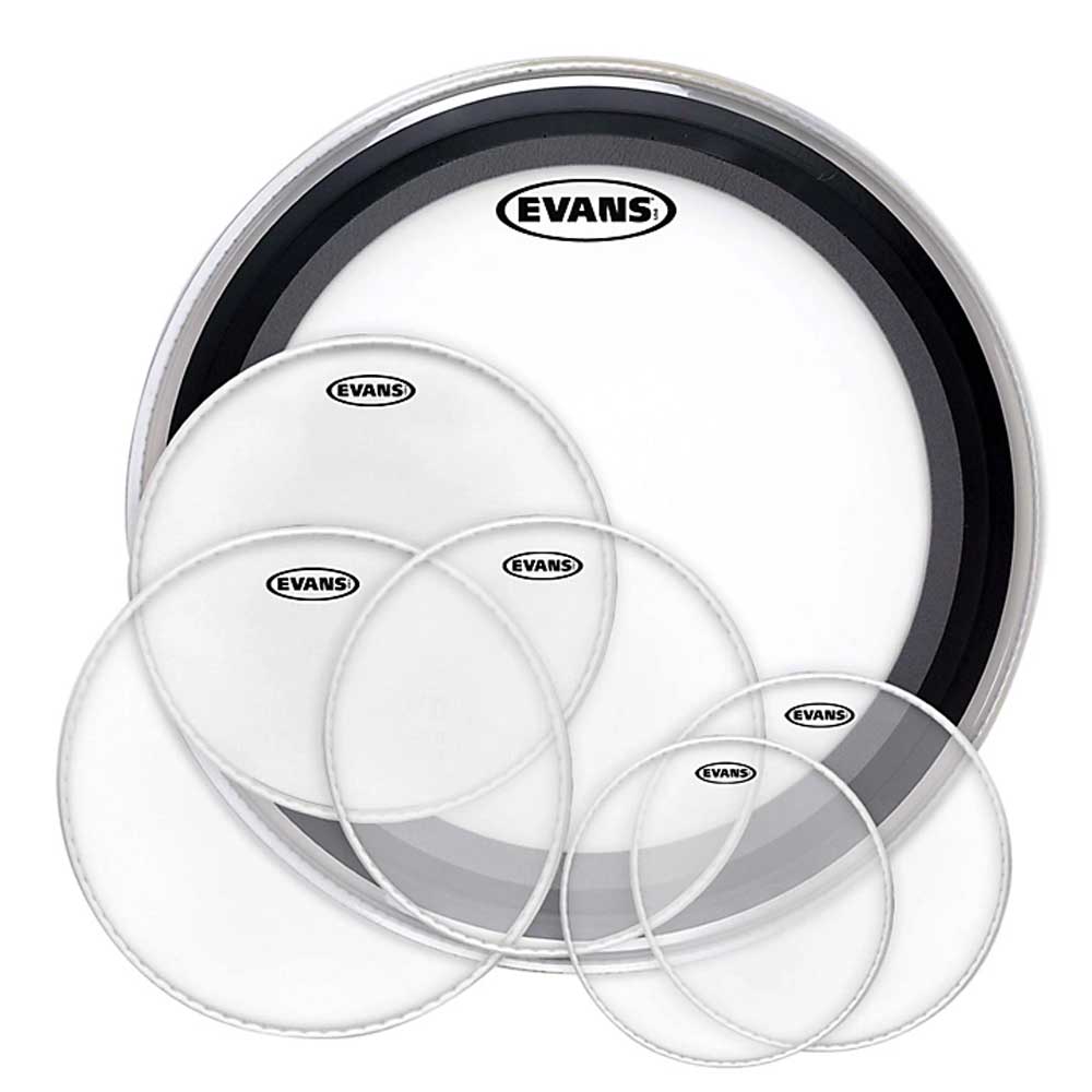 Evans G1 Clear Drumheads - Fusion Pack - 10-12-14 -  Plus 22 in EMAD