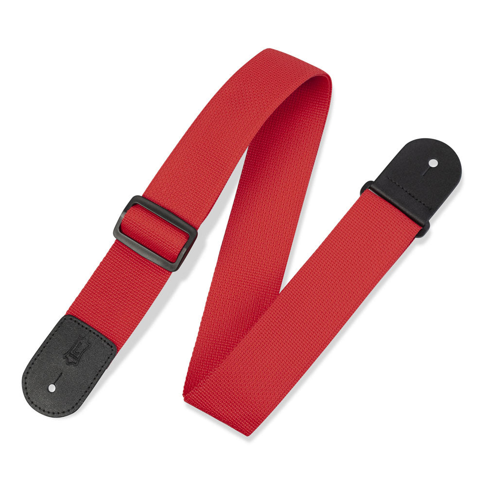 Levy's M8POLY-RED Polypropylene 2 in. Guitar Strap - Red