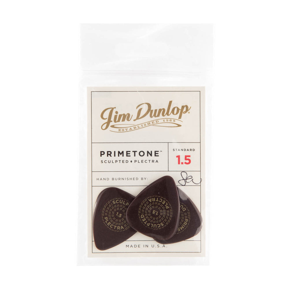 Dunlop Primetone Standard Smooth 1.5mm Picks - 3-Pack