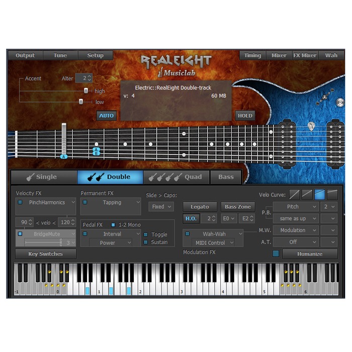 MUSICLAB 12-41398 MusicLab RealEight 8-string Elec Guitar Bass Instrument [Download] - Bananas at Large