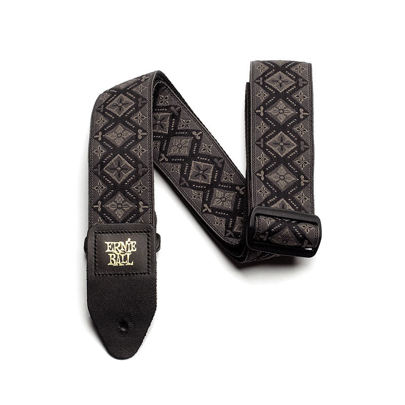 Ernie Ball P04093 Jacquard Design Polypro 2 in. Guitar Strap - Regal Black - Bananas at Large®