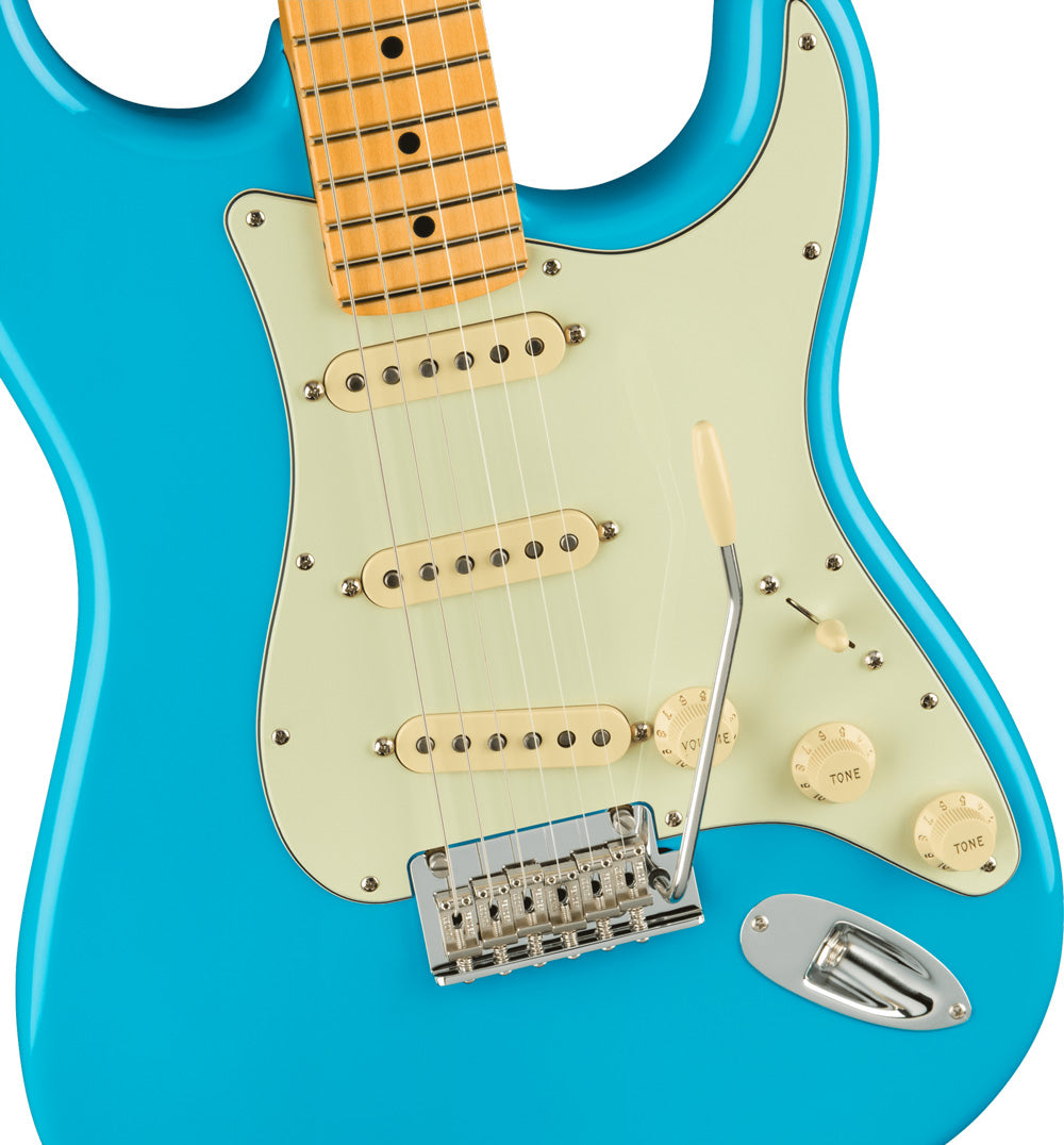 Fender American Professional II Stratocaster Electric Guitar - Maple Fingerboard - Miami Blue