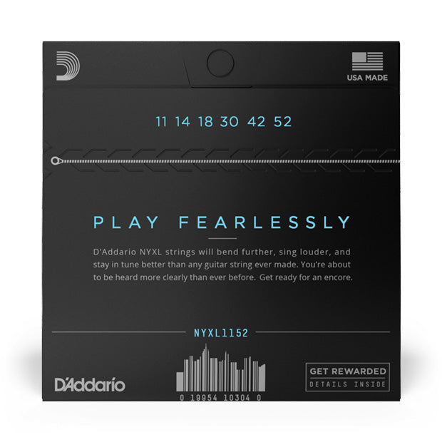 D'Addario Electric Guitar NYXL Medium Top / Heavy Bottom Set, 11-52 - Bananas at Large®