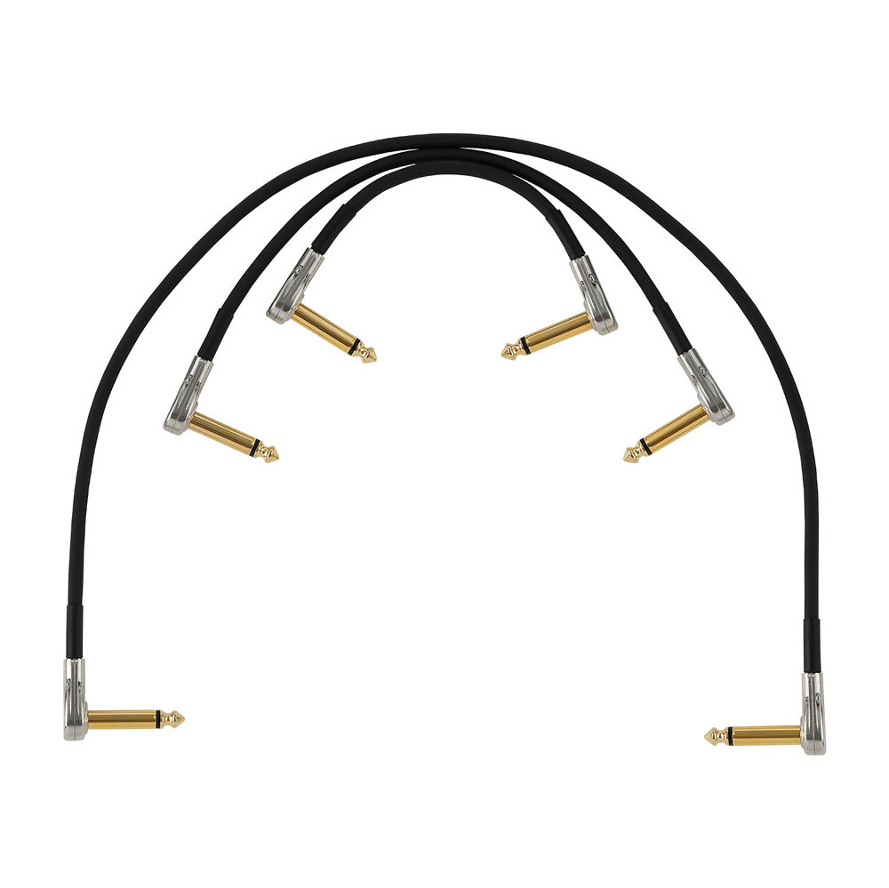 BOSS BPC-4-3 Angled Pancake Patch Cable - 4 in. - 3-Pack
