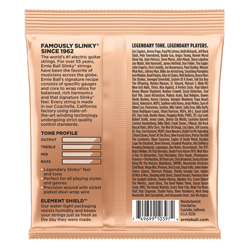 Ernie Ball Turbo Slinky Nickel Wound Electric Guitar Strings - 9.5-46 - Bananas at Large®