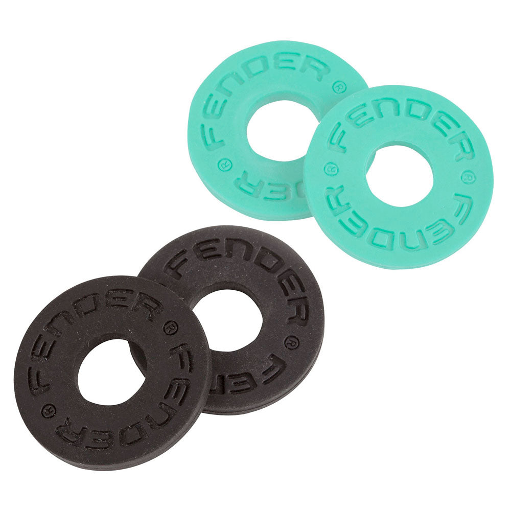 Fender - 0990819020 - Strap Blocks - Black and Surf Green - 4 Pack - Bananas at Large®