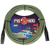 Pig Hog PHM20 Jamaican Green Woven Microphone XLR Cable - 20 ft.