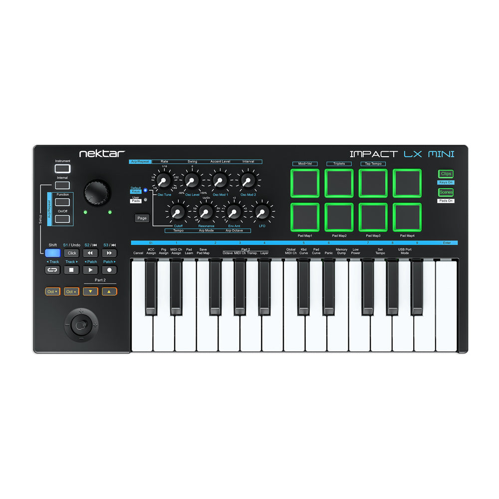 Nektar Impact LX Mini Portable USB MIDI Controller Keyboard - Bananas at Large®