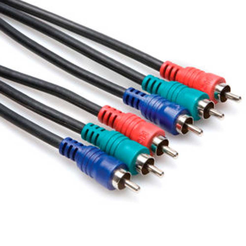 Hosa - VCC-303 - 3 m Component Video Cable - Triple RCA to Same