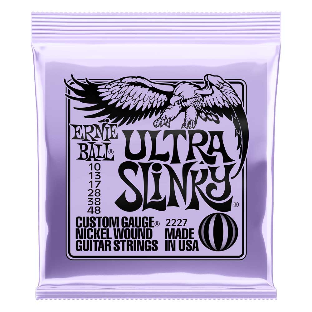 Ernie Ball 2227 Electric Guitar String Set - Nickel Wound Ultra Slinky 10-48 - Bananas at Large®