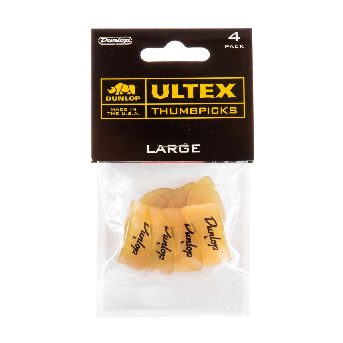 Dunlop 9073P 4 Pack Large Gold Ultex Thumbpicks - Bananas at Large®