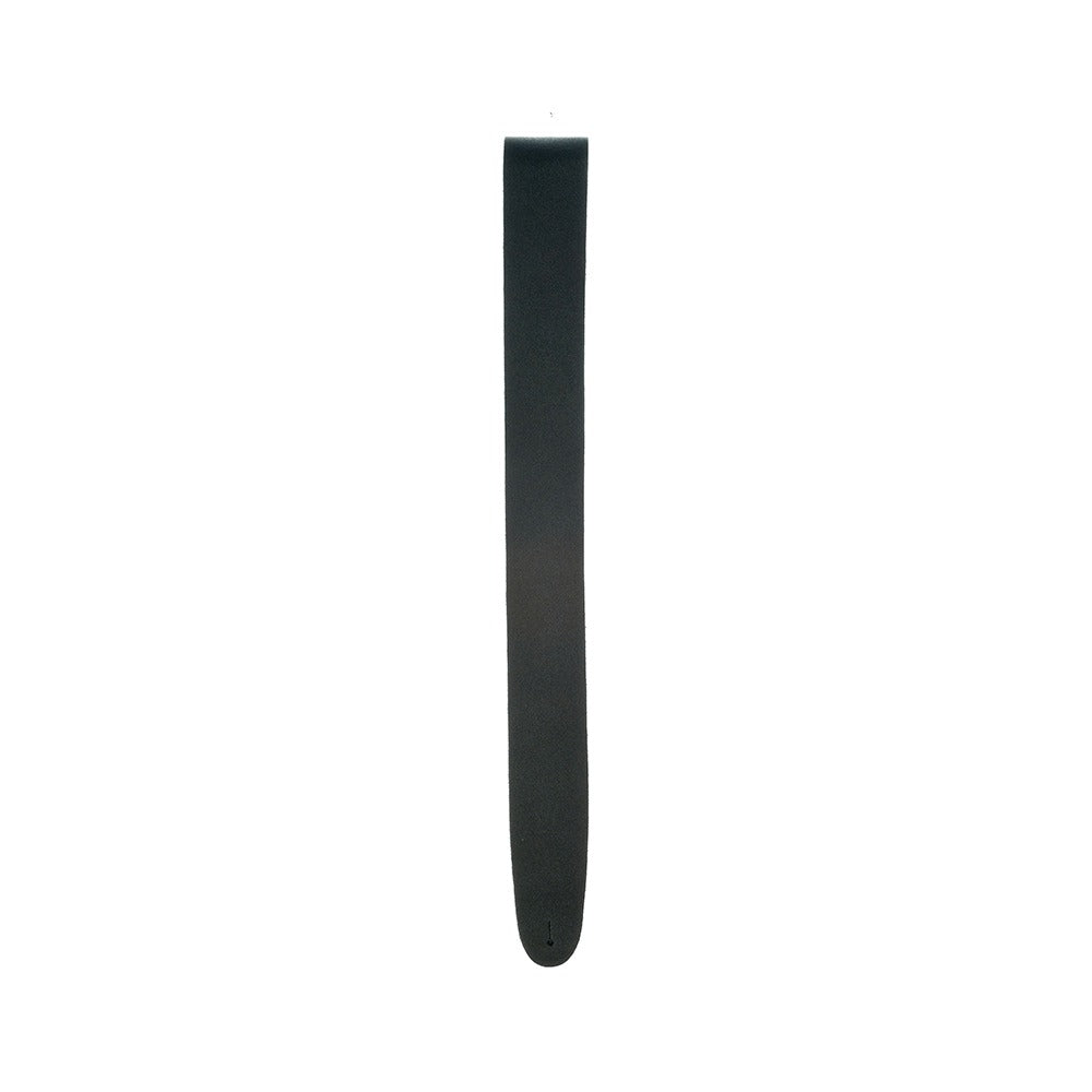 D'Addario 25BL00 Basic Leather 2.5 in. Guitar Strap - Black