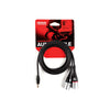 D'Addario 1/8 Inch To Dual XLR Audio Cable, 6ft