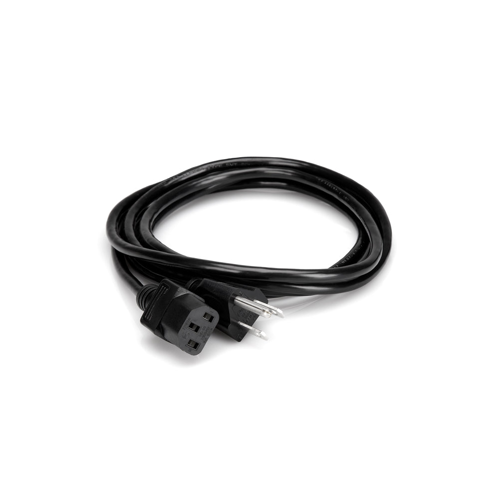 Hosa Power Cord 18 AWG, IEC C13 to NEMA 5-15P, 3ft - Bananas at Large®
