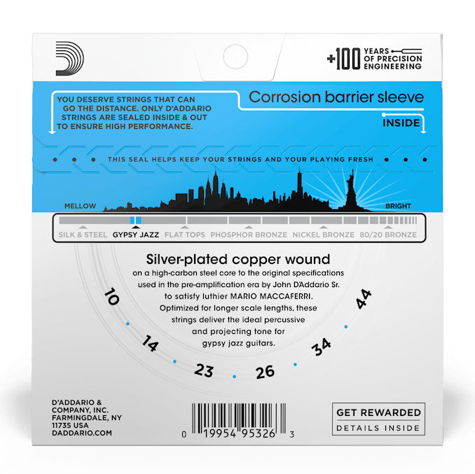 D'Addario EJ83L Phosphor Bronze Acoustic Strings, Light, 12-53 - Bananas at Large®
