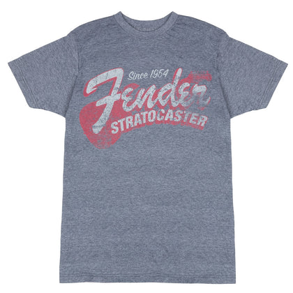 Fender - 9101290587 - Blue Smoke Cotton T-Shirt with Since 1954 Logo - Large