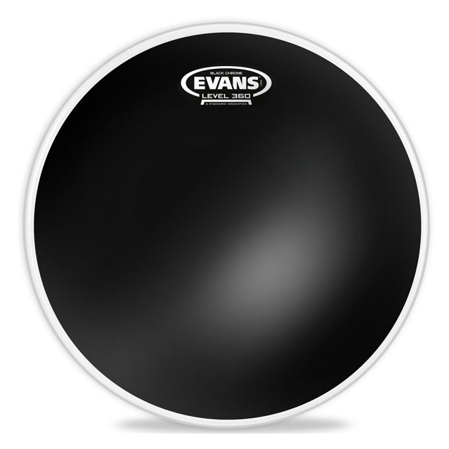 Evans Black Chrome Drumhead - 8 in.