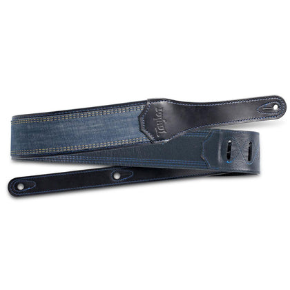 Taylor 4300-25 Blue Denim Leather 2.5 in. Guitar Strap - Navy Edge