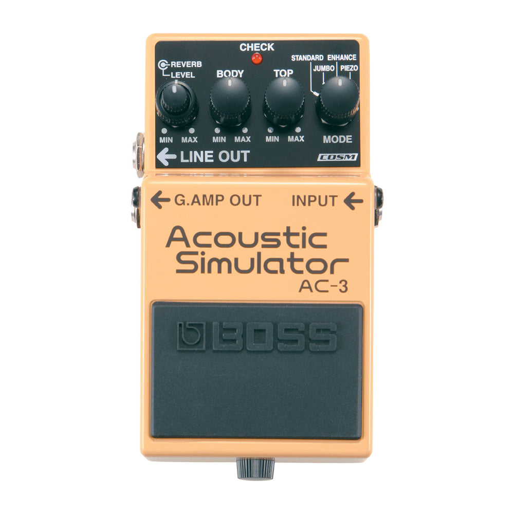 acoustic pedal for electric guitar BOSS AC-3 Acoustic Simulator Pedal