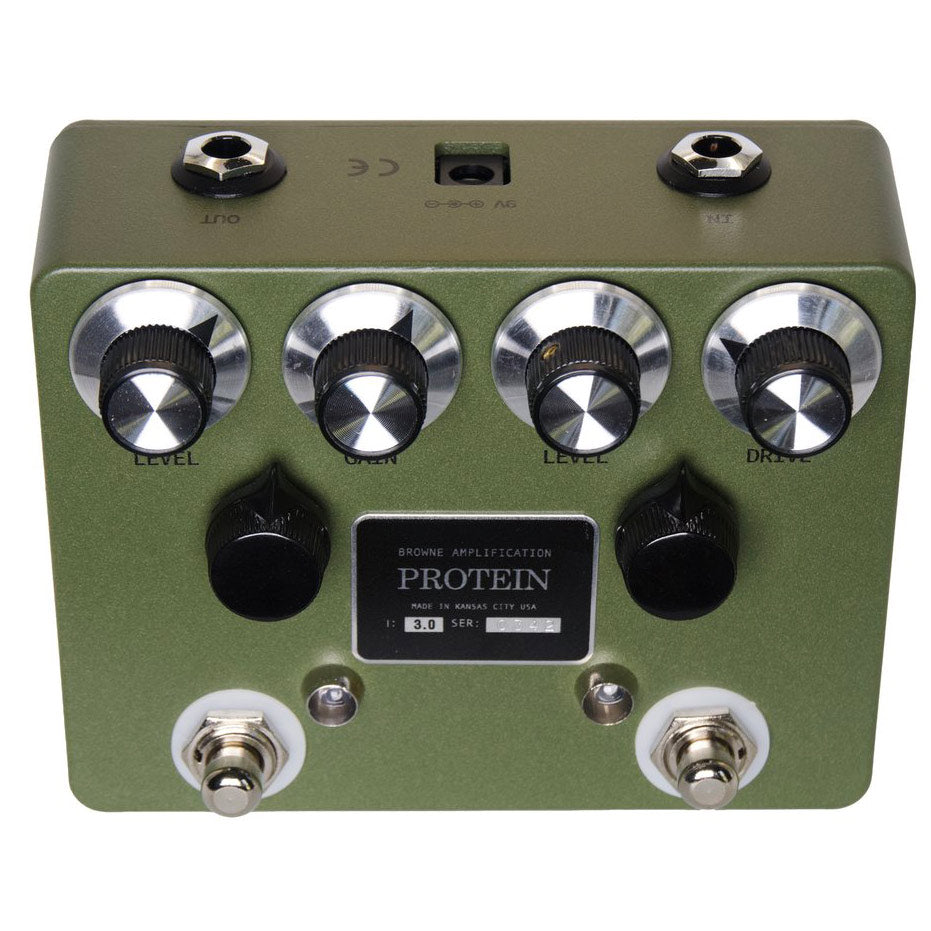 Browne Protein V3 Dual Overdrive Pedal - Green