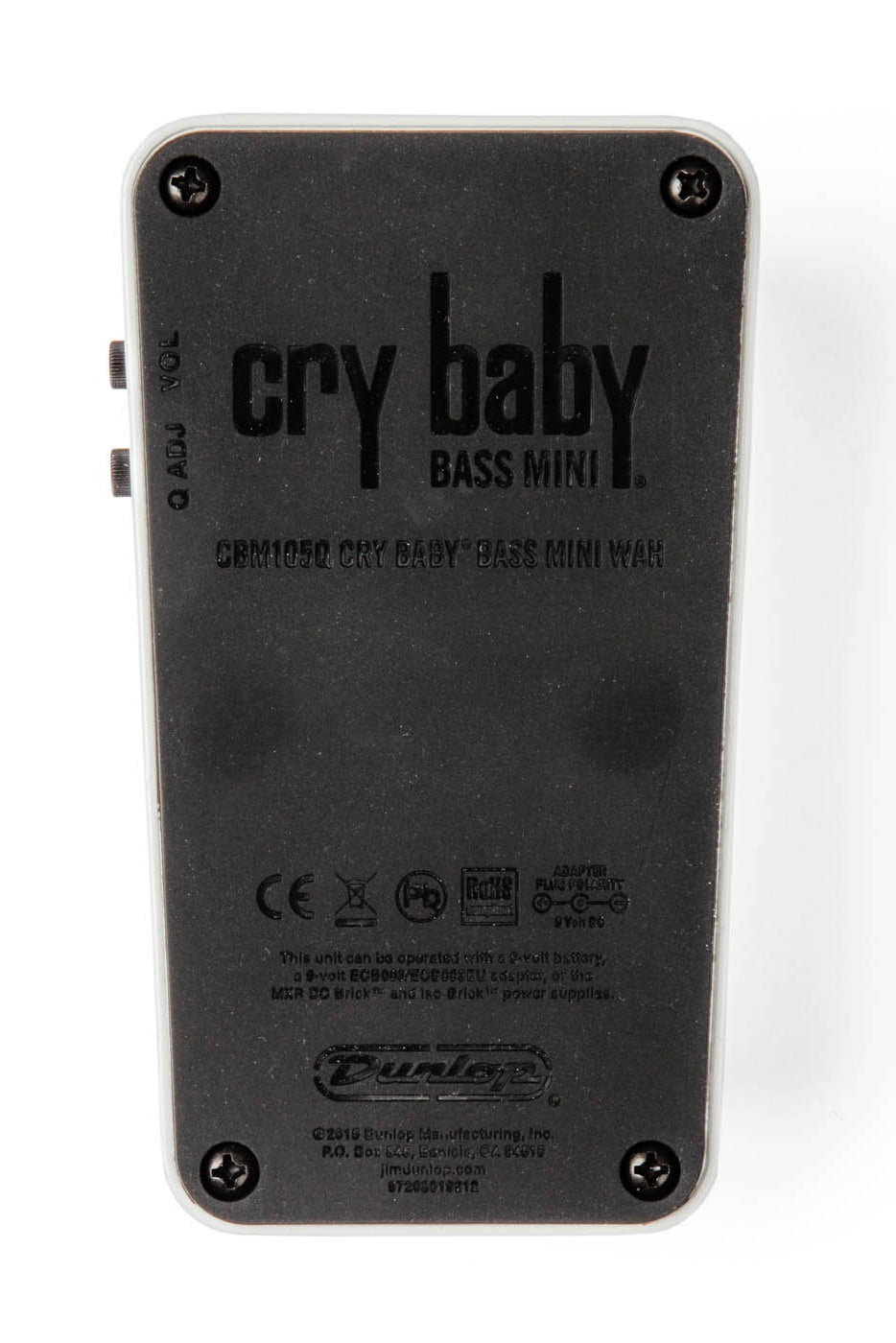 Dunlop CBM105Q Cry Baby Mini Bass Wah Pedal – Bananas At Large Inc.® Musical Instruments & Pro Audio
