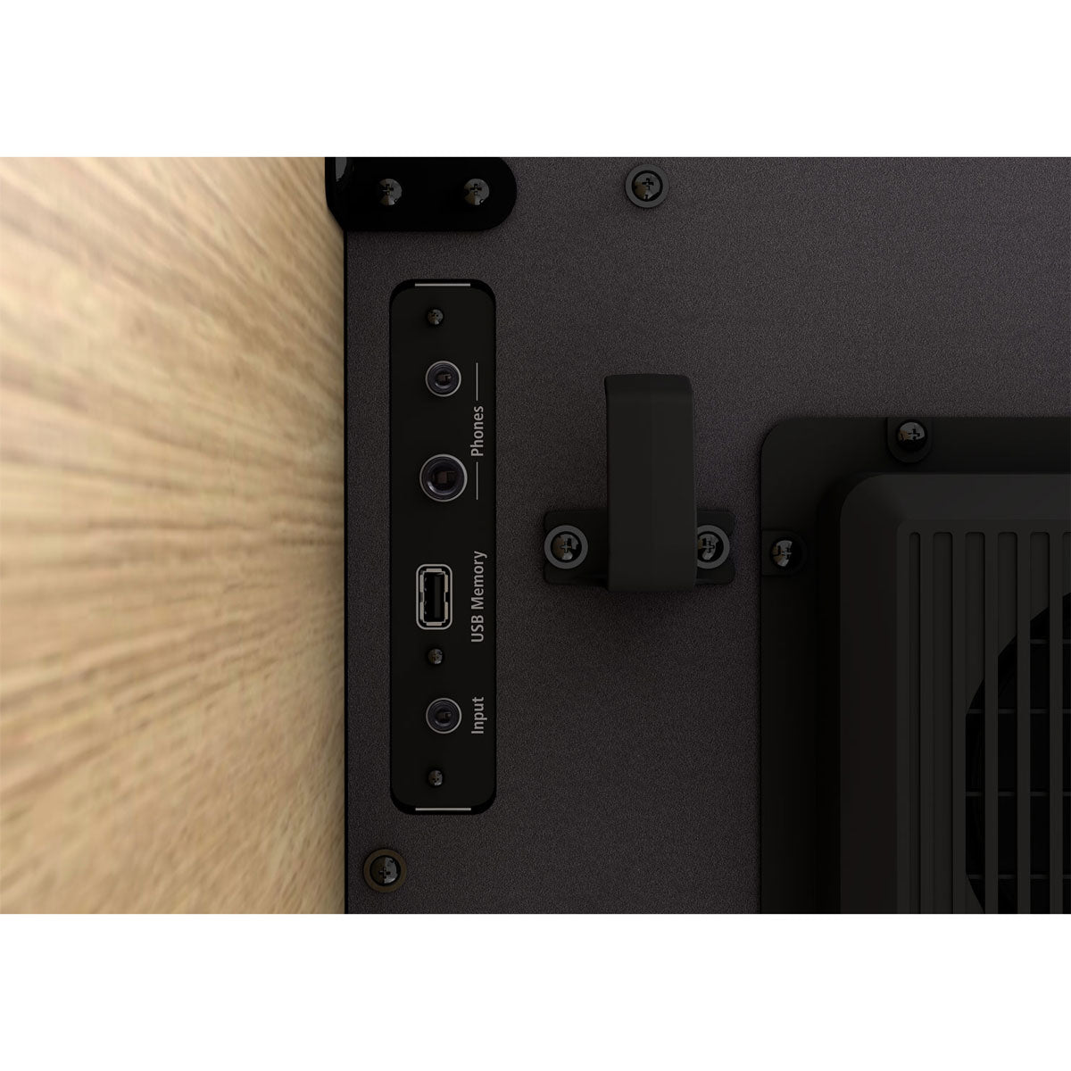 Roland F-701 Digital Upright Piano with Stand and Bench - Black - Bananas at Large®