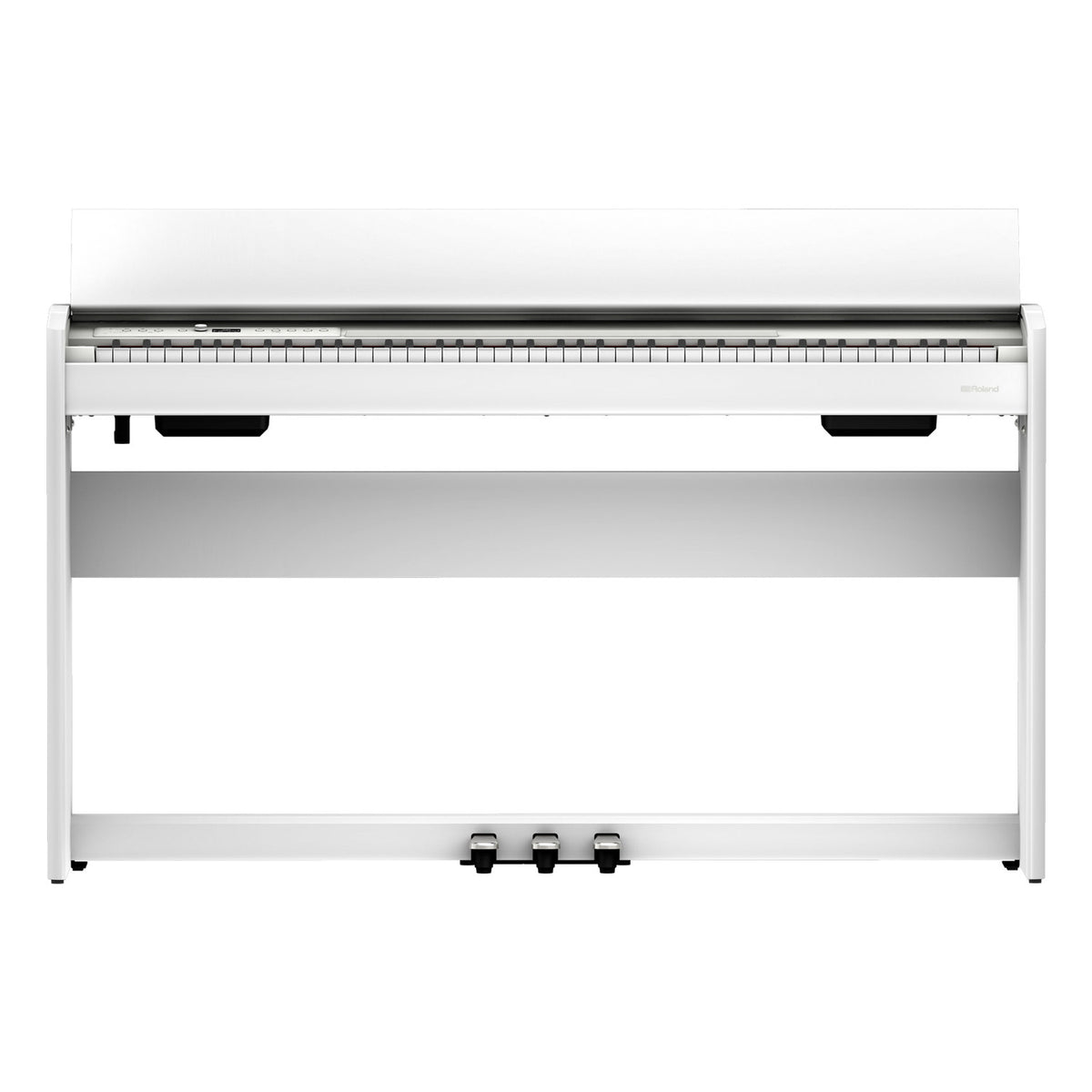 Roland F-701 Digital Upright Piano with Stand and Bench - White