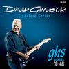 GHS Boomers GB-DGF David Gilmour Signature Electric Guitar String Set, Blue (.010-.048)
