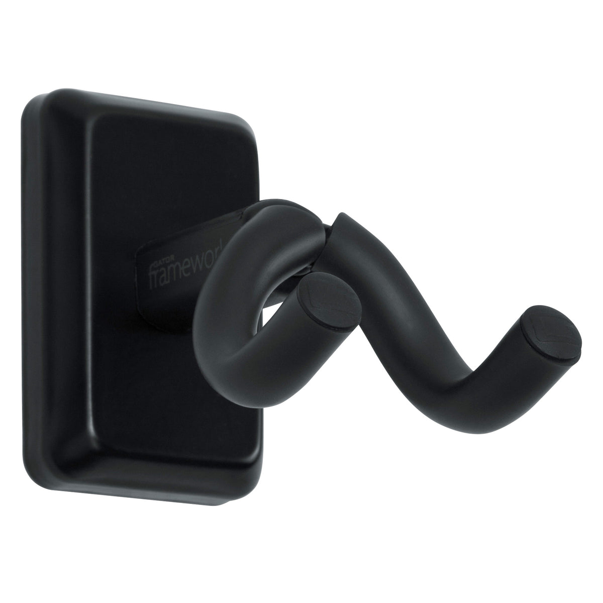 Gator Frameworks Wall Mounted Ukulele/Mandolin Hanger with Black Mounting Plate