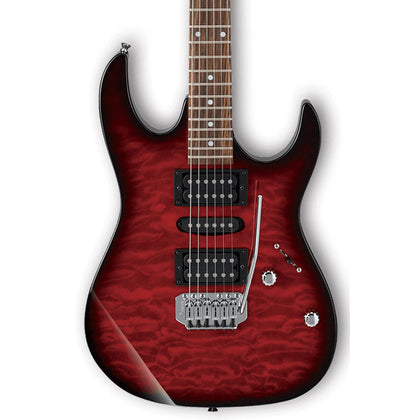 Ibanez GRX70QA Gio Series Electric Guitar - Transparent Red Burst