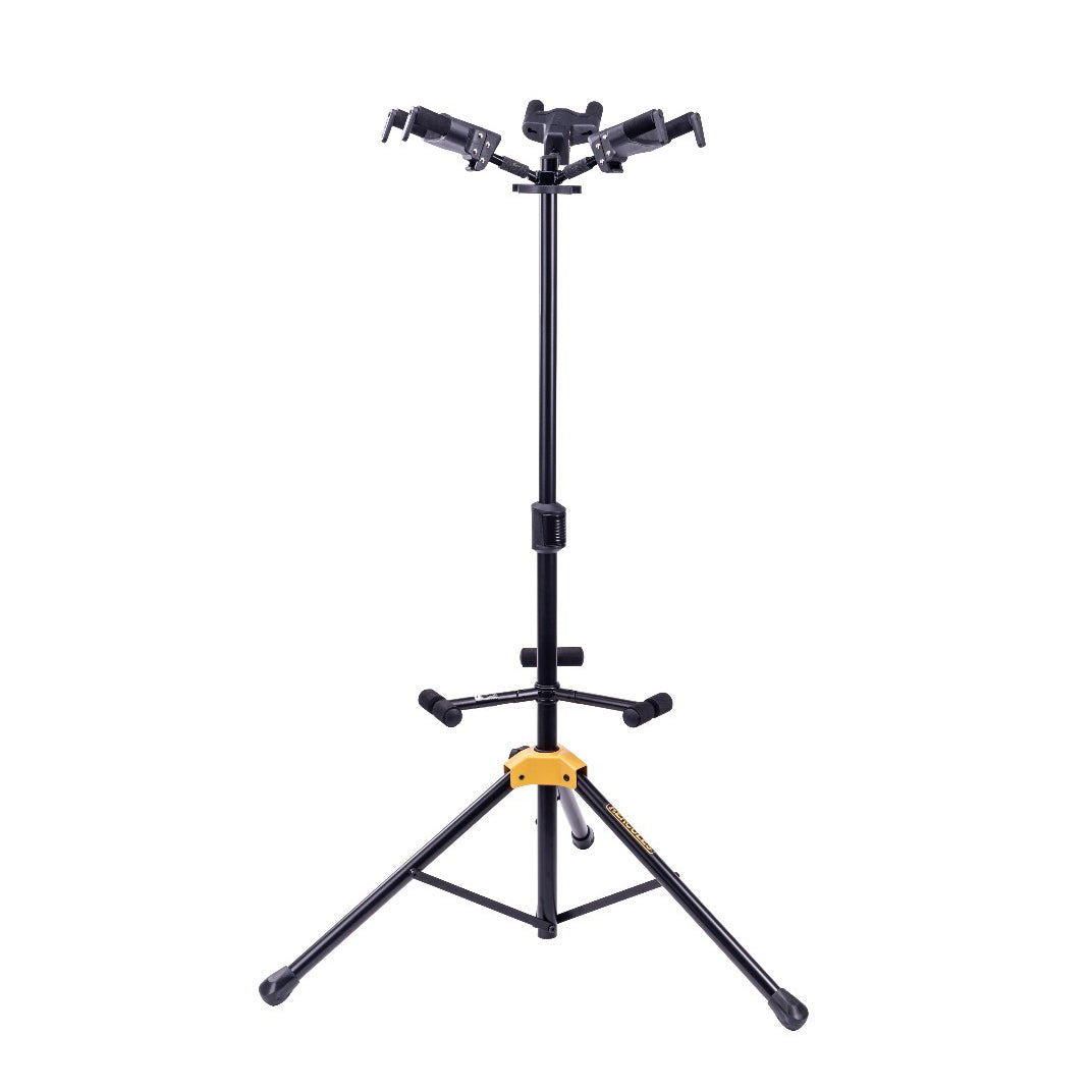 HERCULES Triple Guitar Stand GS432B PLUS - Auto Grip System (AGS) w/ Foldable Backrest - Bananas at Large®