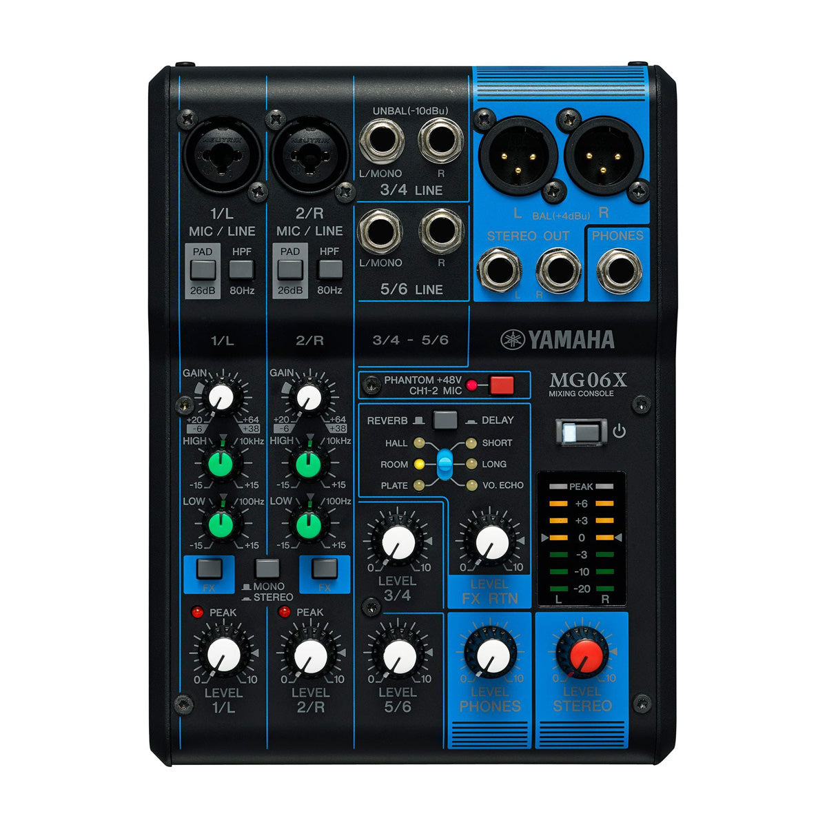 Yamaha MG06X 6-Channel Mixer with Effects - Bananas at Large®