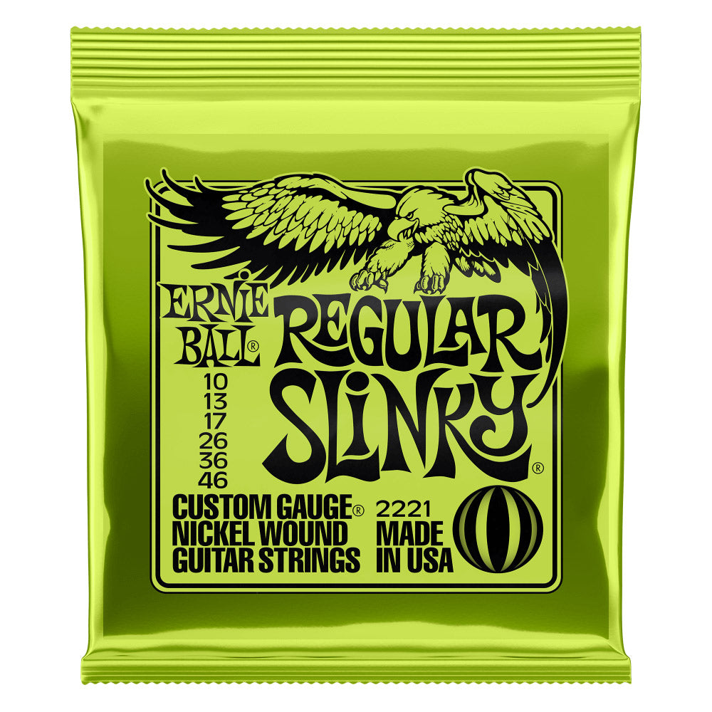 Ernie Ball Regular Slinky Nickel Wound Electric Guitar Strings 10-46 Gauge - Bananas at Large®