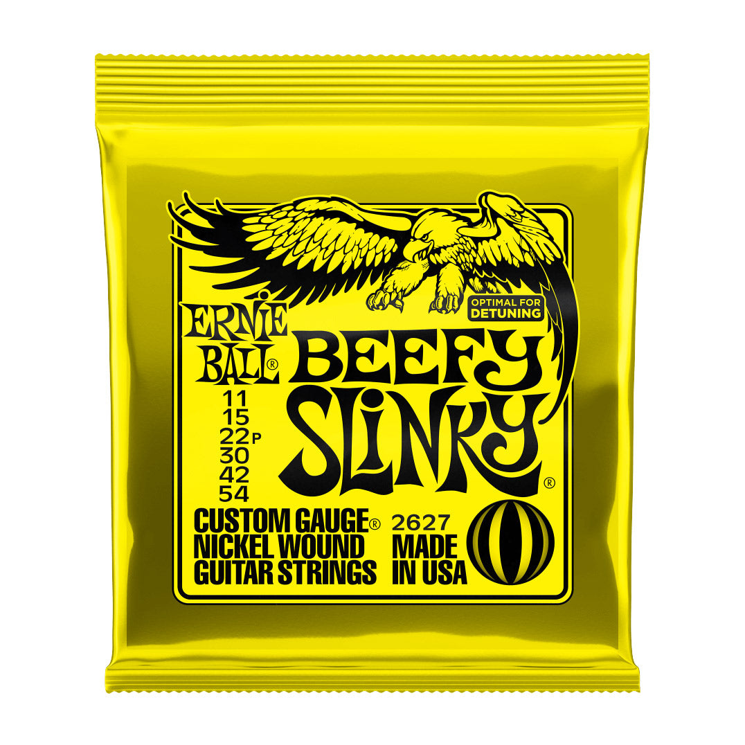 Ernie Ball Beefy Slinky Nickel Wound Electric Guitar Strings 11-54 Gauge - Bananas at Large®