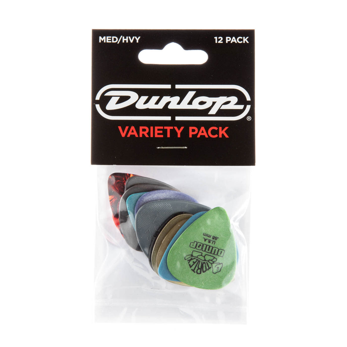 Dunlop PVP102 Variety Medium/Heavy Guitar Picks (12 Pack) - Bananas at Large®