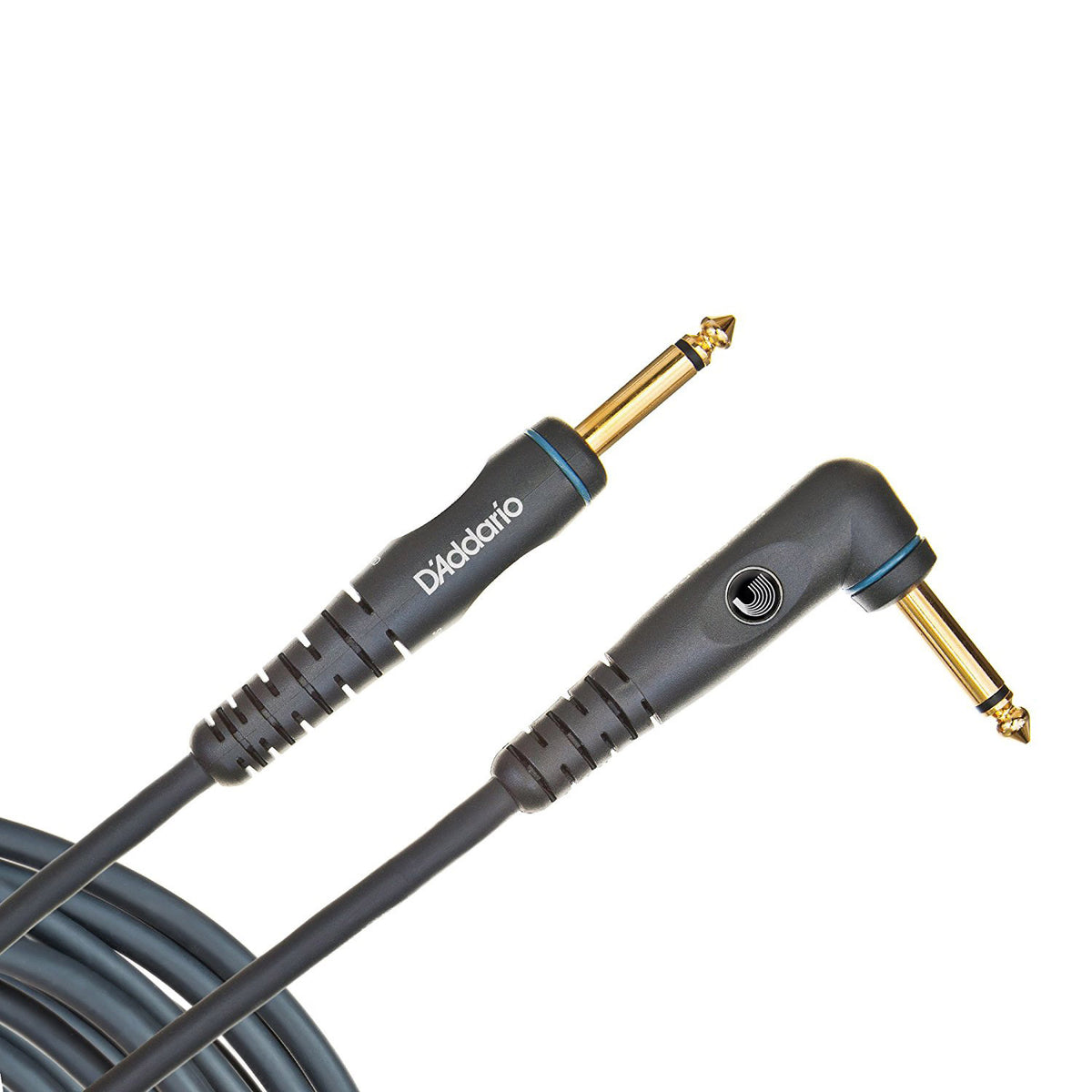 D’Addario PW-GRA-10 Custom Series Straight to Angle Instrument Cable - 10 ft.