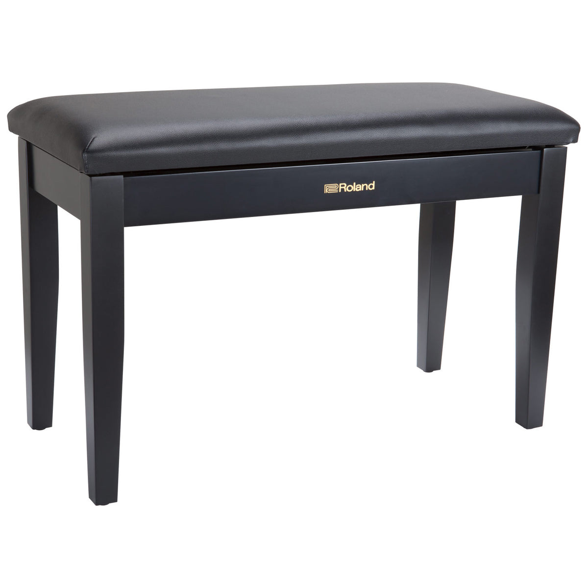 Roland RPB-D100BK Duet Piano Bench with Storage Compartment - Satin Black - Bananas at Large®